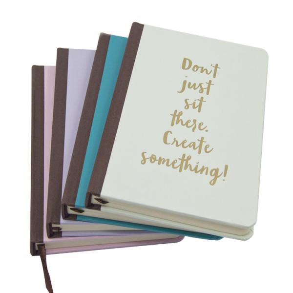 100gsm Linen Journal Book With Gold Foiled Custom Size A4 Notebook Printing