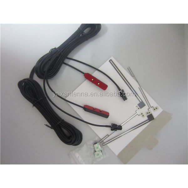 Прямая подача 5dbi Gain RG174 VHF/UHF Цифровая автомобильная антенна телевидения Антенна пленки Антенна мембрана Антенна