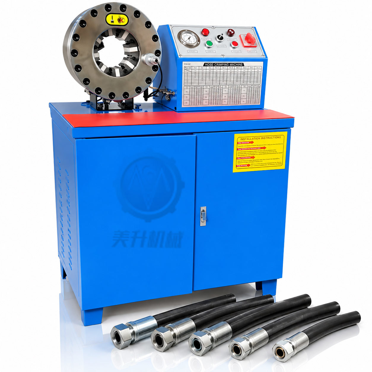 MS-51L CE Certified Brake Hose Crimping Machine with 500T Force for 1/4