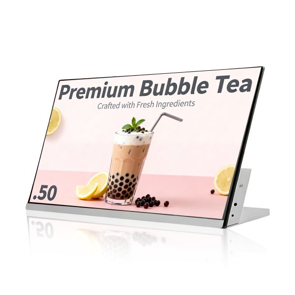 23.8 Digital Menu Board Wall Mounted Smart Advertising Display Electronic Restaurant Screen WiFi Cloud