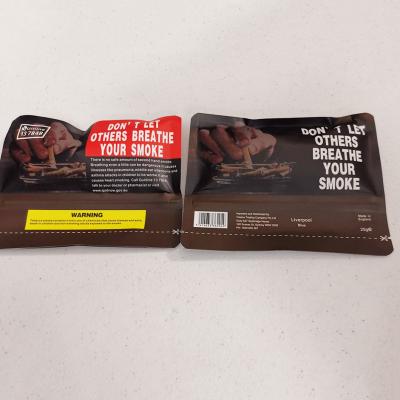 Wholesale Resealable Smoking Leaf Cigarette Bag Packaging Rolling Tobacco Pouch