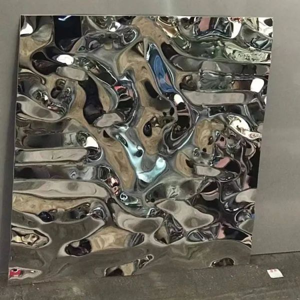 Пульсация воды стены потолка плиты цвета нержавеющей стали листов Ss 304 золотая