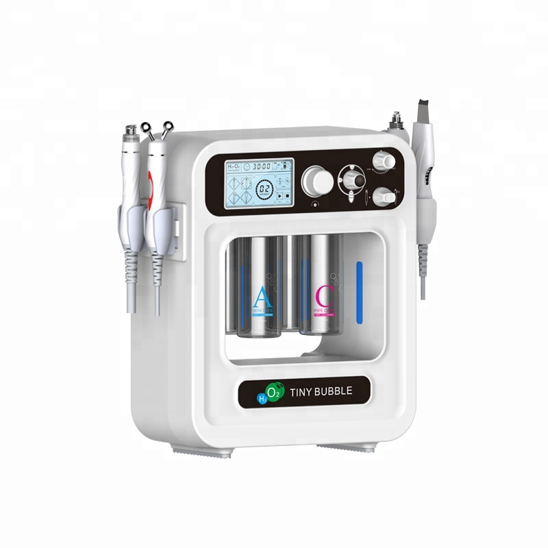 4 In 1 H2O2 Hydrofacial Hydra Dermabrasion Water Massage Face Care Machine Skin Lifting Device