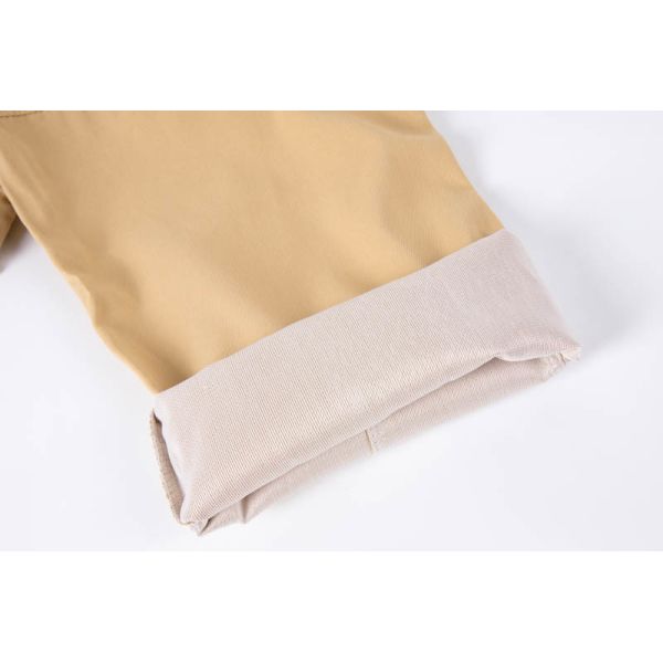 Men's Relaxed Fit Cargo Pants with 100% Cotton Twill, Elastic Waist + Drawstring, and Multi-Pocket Design