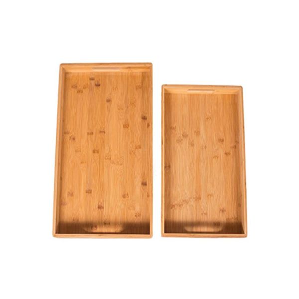 Antimicrobial Non-toxic rectangular  Customized Bamboo Serving Tray