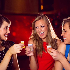 Chemistry Glass Set, 4 Plastic Laboratory Glasses, Funny Scientific Gifts, Cool Chemistry Graduation Gag Gift