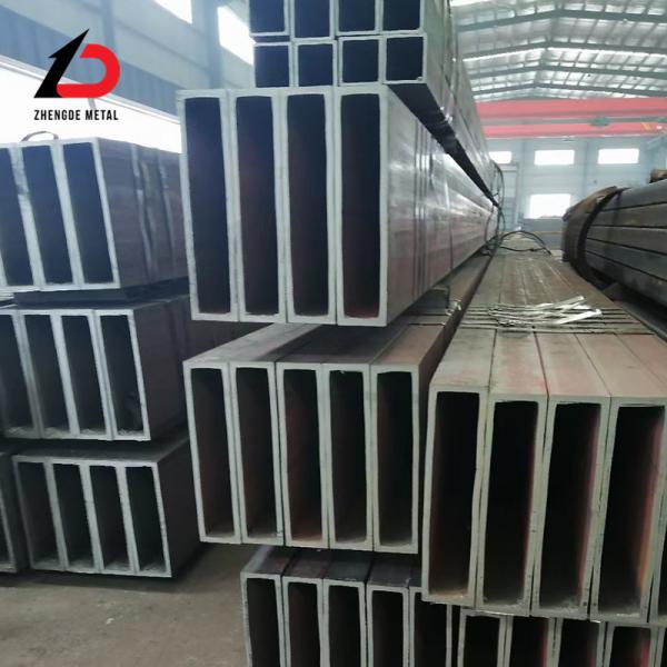Carbon Steel Ms Seamless Tube 50*100mm Rectangular Carbon 5 mm Thickness Seamless Tube Black Seamless Mild Steel Square Tube with Cut Process