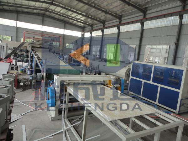 PVC Marble Board Extrusion Machine / PVC Plastic Artificial Stone Profile Production