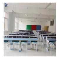 Estação de trabalho de escritório de laboratório de professores fixos Rectângulo de móveis resistente a álcalis