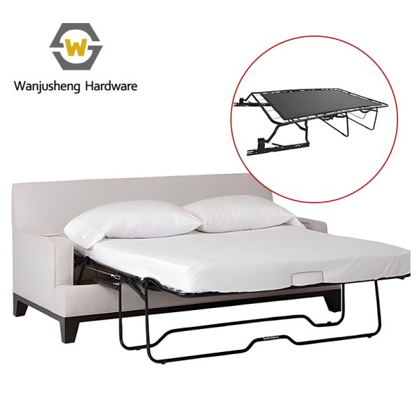 Metal Sofa Bed Mechanism Pull-out Space-saving Concealable Convertible Base with Foldable Bed Frame