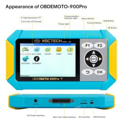 OBDEMOTO 900PRO 3-in-1 Motorcycle Scanner For / Harley Davidson/ Ducati