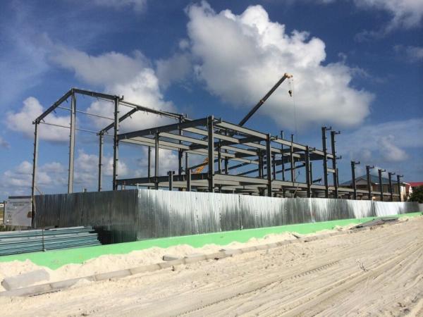 Estruturas de construção de aço de pintura para o pavilhão do esporte, construções de aço da oficina