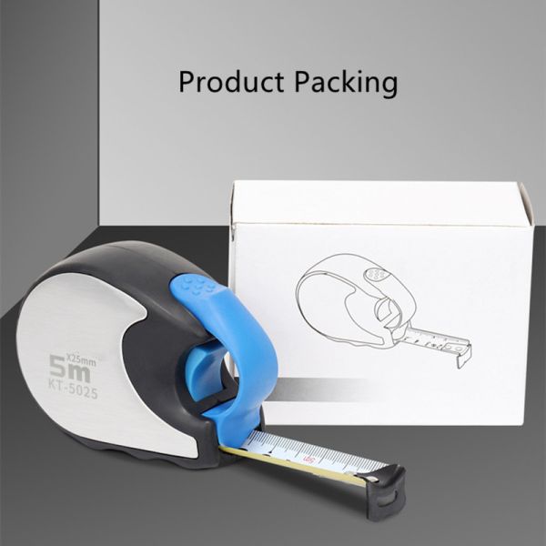 Tape de mesure en acier métrique OEM de 10 m avec conception de verrouillage automatique