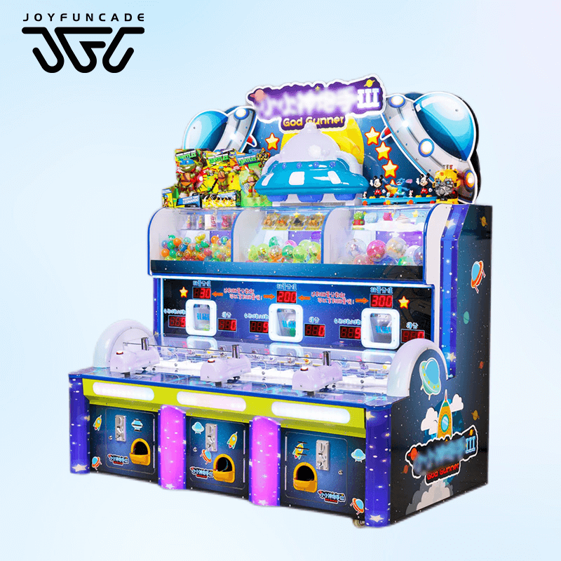 3 Player Coin Operated Shooting Arcade Game for Kids