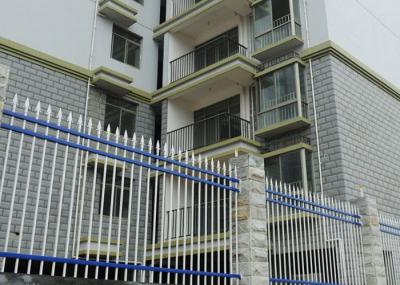 Balcony Guardrail Zinc Steel Fence 159DPN Hardness High Strength