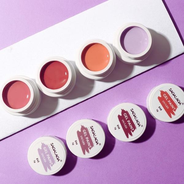 MSDS Certified Eco-friendly Purple Color Painting Gel Nail Polish for Professional Salon Supplies