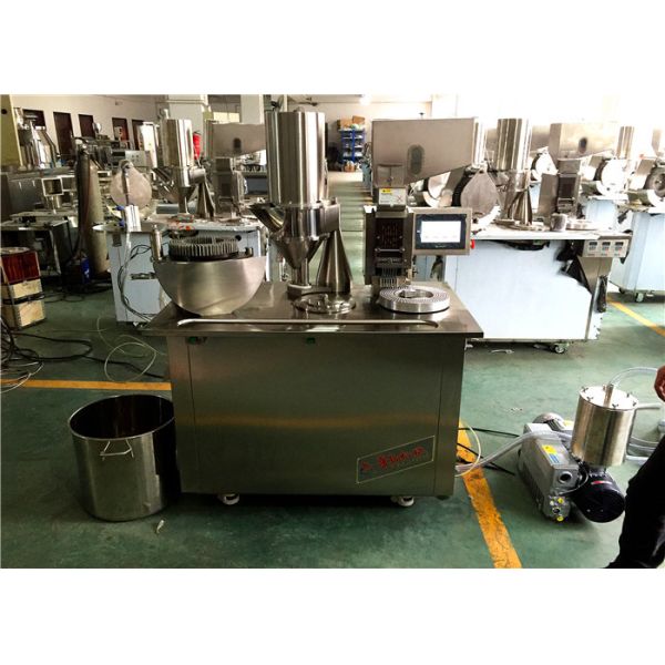 Powder / Pellet Semi Auto Capsule Filling Machine , Industrial Filling Equipment