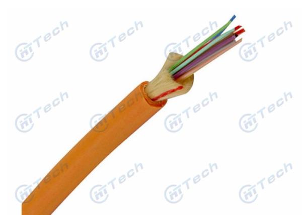Tight Buffered Fiber Optic Cable 2-24 Cores Excellent Strip Force Stability