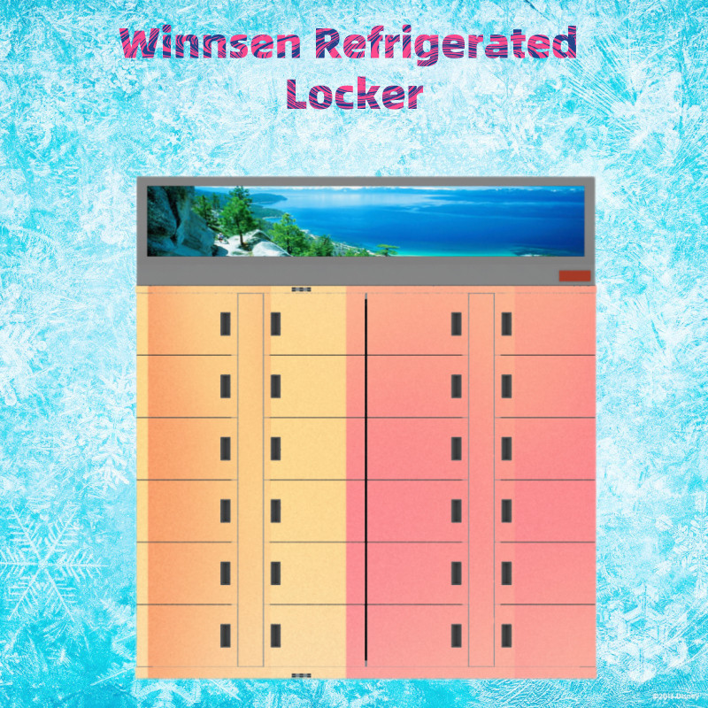 Система андроида экрана касания Winnsen шкафчика цветков Refrigerated товарами