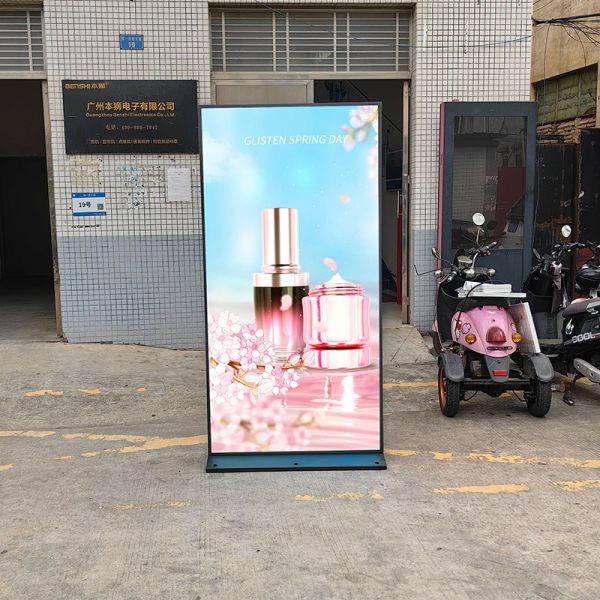 75 дюймовый наружный пол стоящий цифровой щитовой киоск 86 дюймовый светодиодный видеостенный рекламный экран