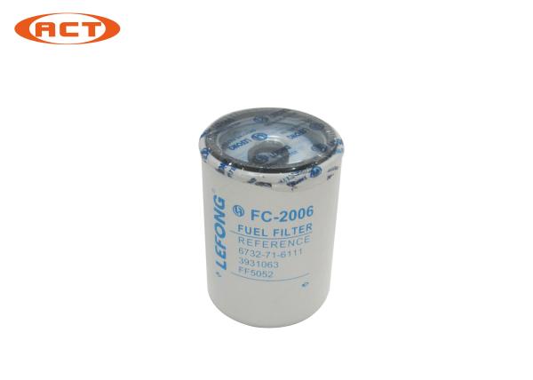 Filtro de combustível da máquina escavadora do filtro da máquina escavadora FC-2006 para KOMATSU PC200-7 6D102
