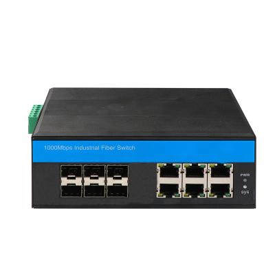 Interruptor controlado industrial de 6 ethernet dos portos com padrão de Ring Function IEEE802.3