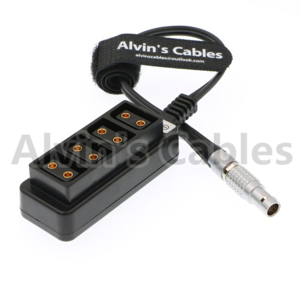 2 Pin Lemo To 4 Port Female D-Tap Splitter RED DSMC2 Jetpack RTmotion Sidekick