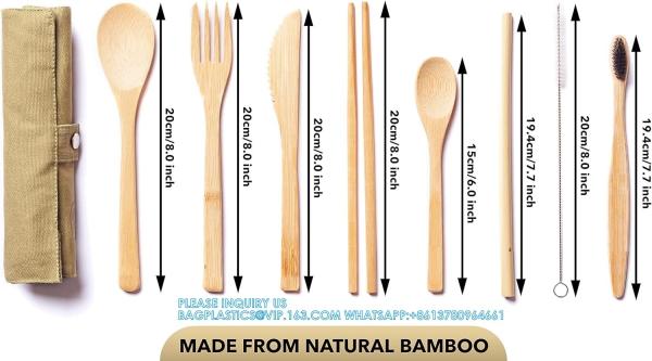 Disposable Bamboo Wooden Cutlery Set | 100% All-Natural Eco-Friendly Biodegradable And Compostable Utensils