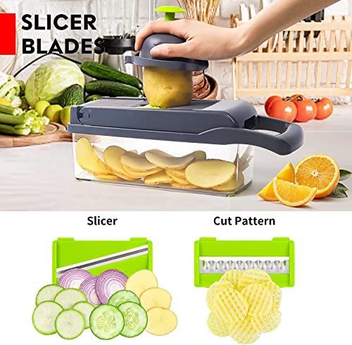 Versatile Plastic Chopper for Fruits Vegetables Durable Kitchen Tool 35.5x11.8x11.8cm