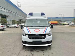 Ambulância de primeiros socorros a diesel de teto alto para monitoramento de