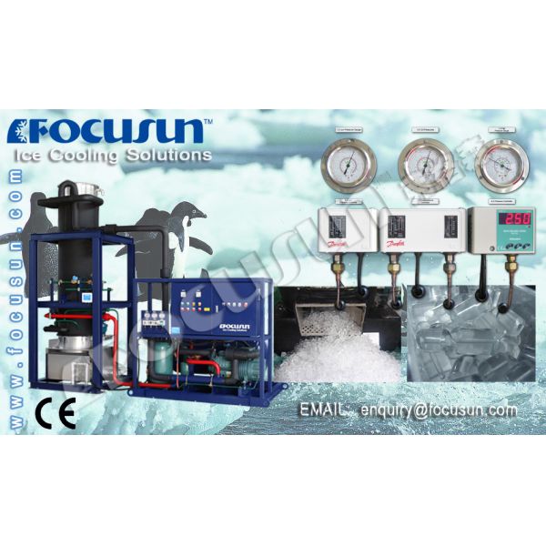 Vente directe par les fabricants 15T machine à glace à tubes avec Allemagne Bizter compresseur