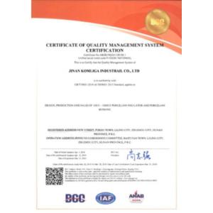 JINAN KOMLIGA INDUSTRIAL CO., LTD. Certificaciones