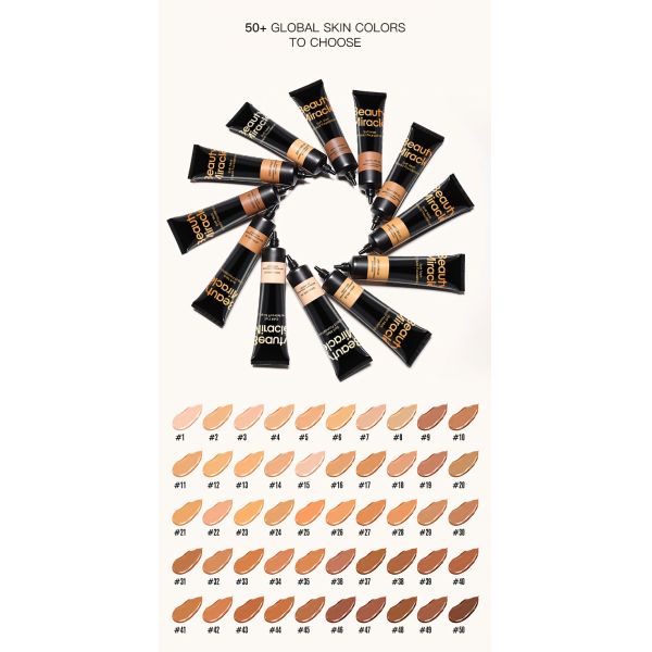 Wholesale Custom Skin Tint Foundation Color Changing Makeup Full Coverage Liquid Foundation Makeup Waterproof and Matte