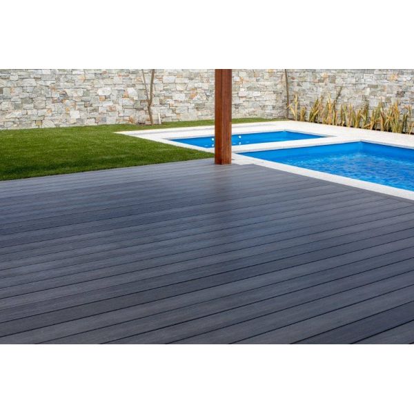 Splinter Free Antislip Capped Composite Decking Outdoor Hollow Wpc Hollow Decking