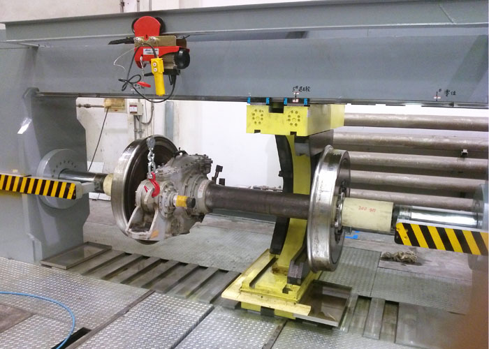 Двойной цилиндр Wheelset Demount пресса с электрической лебедкой