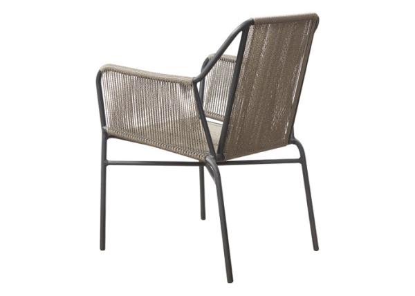 Balcony Aluminum Rope UV Resistant Outdoor Table Chairs