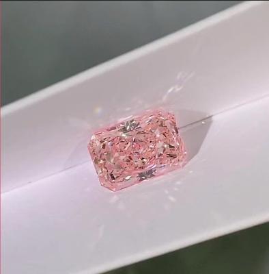 IGI Certificado Pink Loose Laboratório Criado Diamantes Radiante Corte 1ct-1.5ct