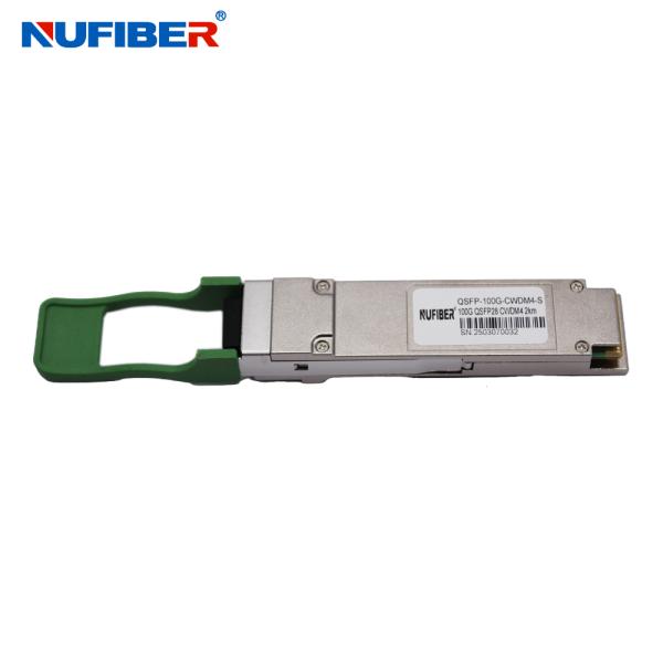 100G QSFP28 Transceiver CWDM4  2km LC for cisco huawei aruba hp hot pluggable duplex LC connector 4 lanes MUX/DEMUX design