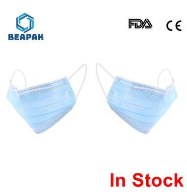 Professional Non Woven Face Mask Protection And Personal Health With Elastic Earloop