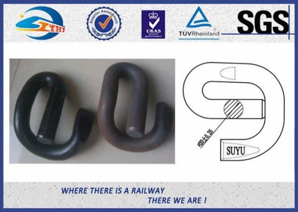 Oxide Black Elastic Rail Clips 60Si2MnA E Clamps For Railway System