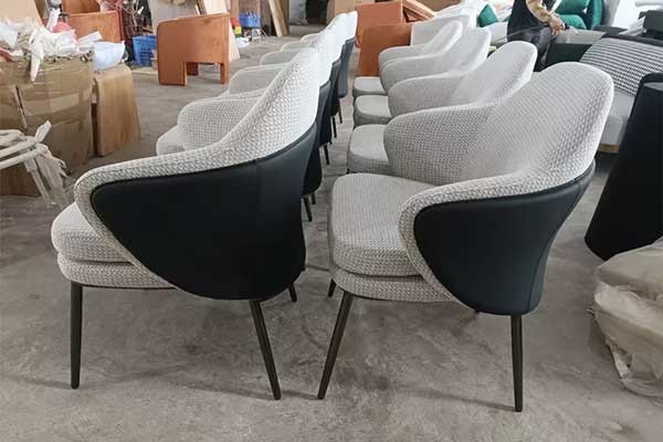 Ткань стульев столовой серии отдыха 80cm обитая современная серая