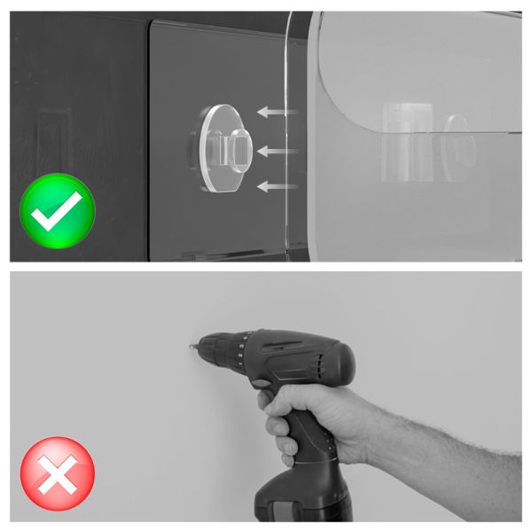 всасывание стены держателя зубной щетки держателя чашки WGO зубной щетки широкой собственной личности 32cm слипчивое