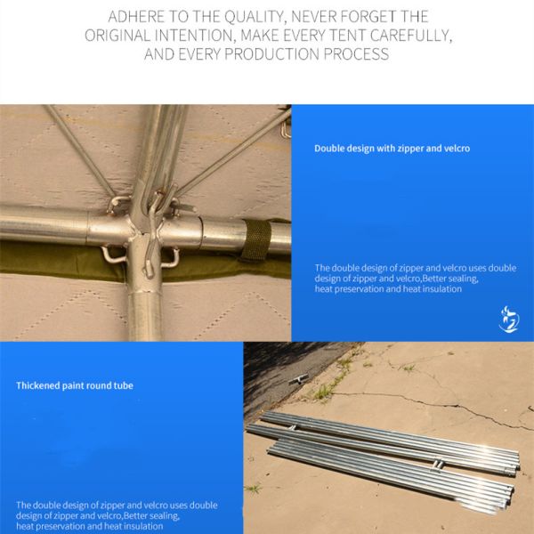 Military Adventure Rescue 20 People Tent Three Layer UV Resistant