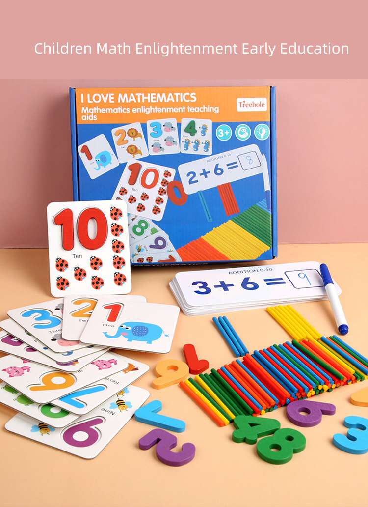 Нетоксическое 15cm Montessori считая доску умножения доски деревянную