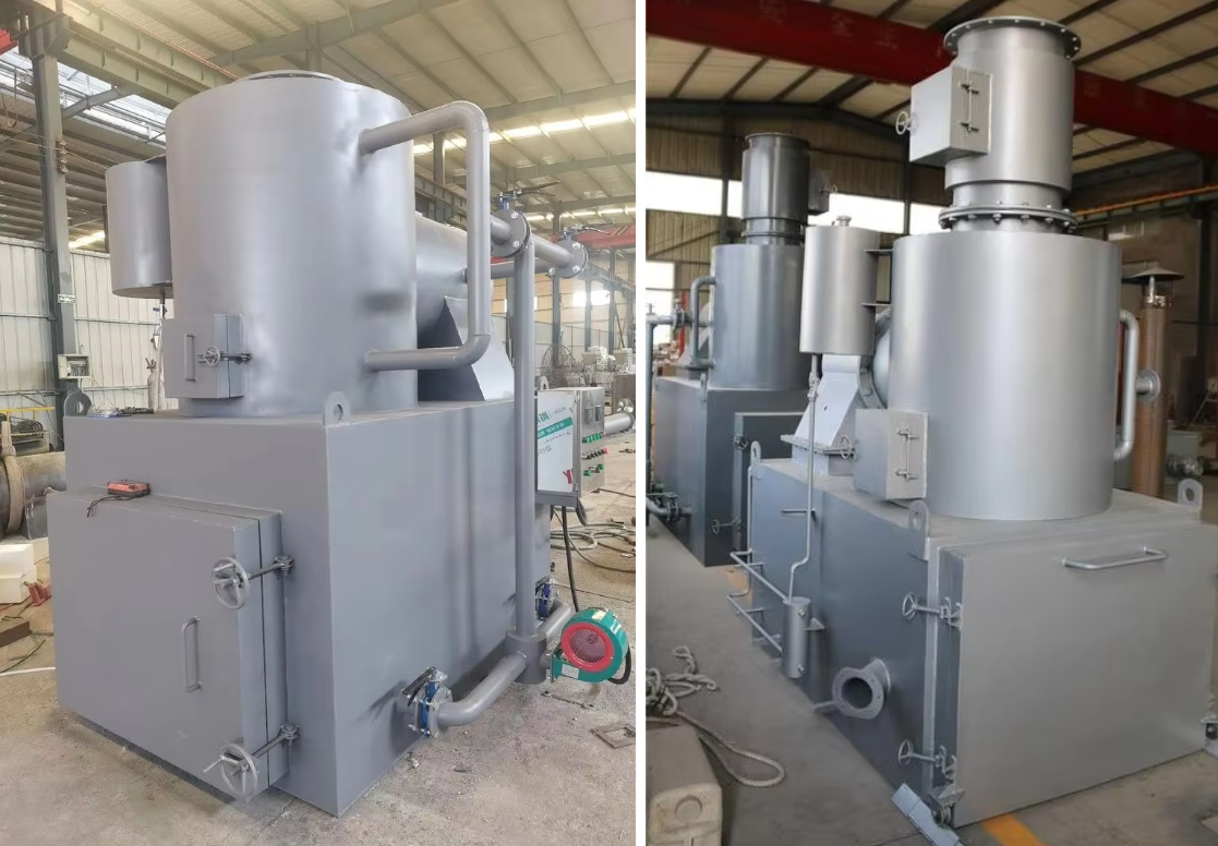 Norson Waste Incinerator 10-500kg/h Oil Fuel Automatic PLC Control