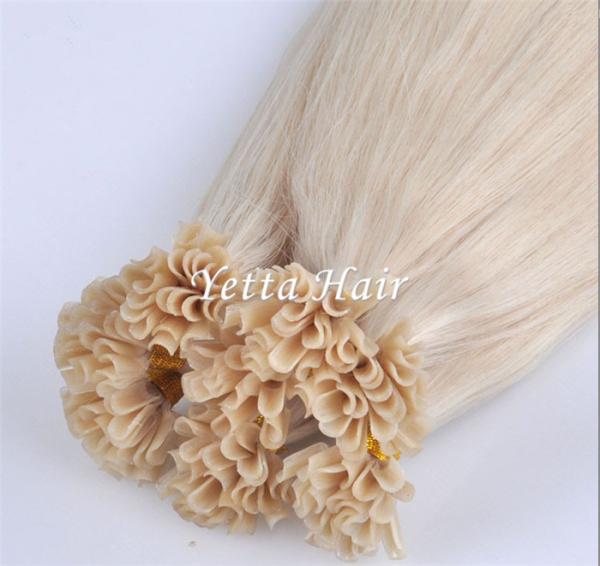 Professional Full Cuticles Pre Bonded U Tip Hair Extensions Nail Hair