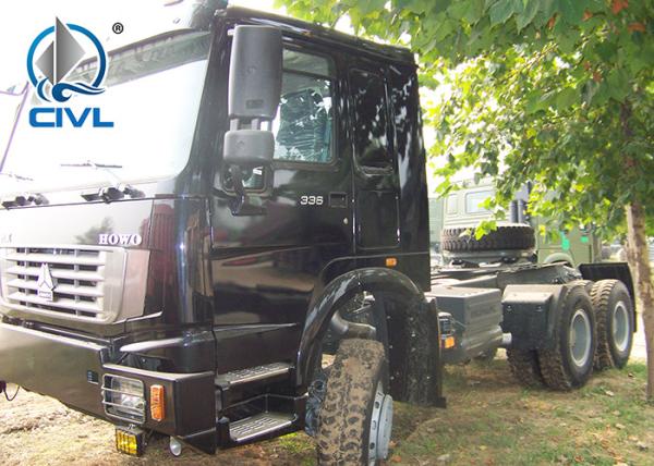 336HP 371HP 60 Ton Semi Trailer Truck with 6x6 Wheel Drive EURO II Standard , Off Road Model