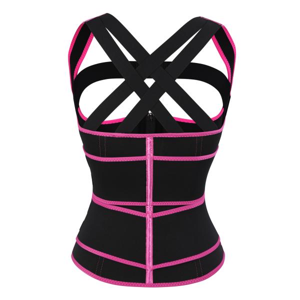 Trimmer de cintura fina Moda feminina Trainer de peito anti-sacudimento Colete de controle médio nível