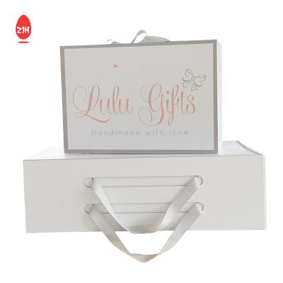 Deluxe Cardboard Gift Packaging Box Glossy Lamination Rigid Magnetic Paper Box
