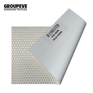 High End White Coated 100% Polyester Blackout Roman Shades Blinds Fabrics For
